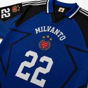Maillot de football personnalisé |   Maillot d'entraînement respirant en maille à manches courtes pour hommes, pour joueurs |   Nom et numéro personnalisés - Product Image 4