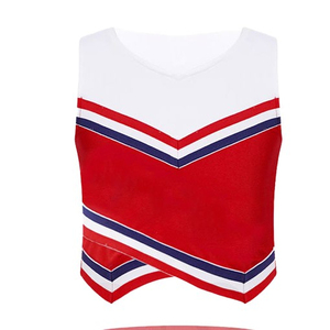 Ensemble d'uniformes de cheerleading personnalisables avec pompons, style jupe pour adultes et jeunes filles, logo imprimé par transfert thermique sur le devant, 100 % personnalisable - Product Image 3