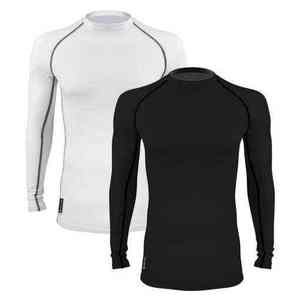 <b>Mens</b> Athletic Rash Guard Long Sleeve Breathable Stretch <b>Swim</b> Shirt Comfortable Quick Dry Sportswear for Training and Surfing - Product Image 1