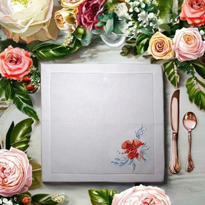 Serviette en lin 100% Golden Fish |   Serviettes de table décoratives réutilisables et écologiques pour la salle à manger, les restaurants, les mariages et l'usage domestique - Product Image 4