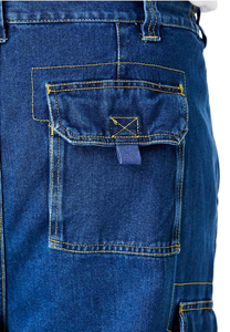 Premium Quality Denim Cargo Shorts Summer Fashion Streetwear 6 Pockets Jeans Shorts Cargo Denim Shorts - Product Image 3