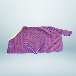 Vente chaude velours marron Dressage personnalisé utiliser hiver spectacle cheval tapis Double avant poitrine fermetures sangles de jambe amovibles - Product Image 3