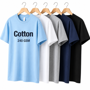 Fournisseur en gros de t-shirts en coton du Bangladesh |   T-shirts à manches courtes pour hommes, coupe classique, 100% coton, jersey 240g, commandes en gros B2B - Product Image 3