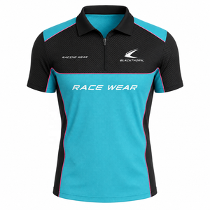 Polo de course d'équipe avec impression par sublimation intégrale, vêtements de sport, polos de course de formule, polo de course personnalisé - Product Image 1