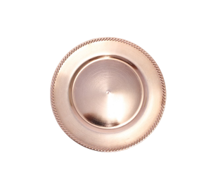 Dinner Designer Shape Round Copper Charger <b>Plate</b> Handmade Polished Metal Glam Design Solid Color Dishes & <b>Plates</b> - Product Image 5