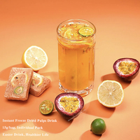 20 Smaken Instant Thee Infusies Melkbrouwsel | Kumquat Perzik Oolong Citroen Hibiscus Lychee Guave Passievrucht Boba Melanges 15G