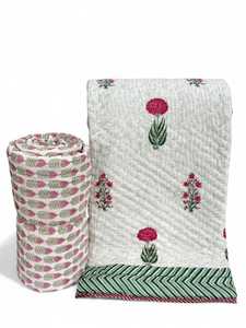 Edredones de Algodón Estampados a Mano con Bloques de Madera, Hechos a Medida, Ideales para la Reventa por Tiendas de Textiles para el Hogar y Artículos de Decoración - Product Image 4