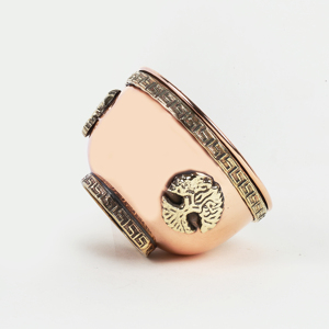 Brûleur d'encens en cuivre Arbre de Vie, petit bol pour fumigation et offrandes, utilisations multiples, par Indian Consigners - Product Image 2