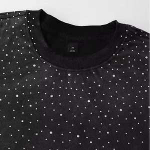 Camisetas con Estilo de Marca Personalizadas para Hombre, Camiseta con Transferencia de Diamantes de Imitación, Servicio OEM de Logotipo Personalizado para Camisetas con Diamantes de Imitación para Hombre - Product Image 2