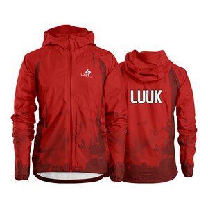 Veste à capuche imprimée par sublimation pour le cyclisme, les événements de course et les lignes de vêtements d'extérieur personnalisés - Product Image 1
