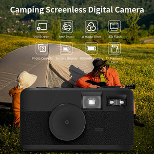 Cámara Digital Retro sin Pantalla, 8 Modos de Filtro, 8MP, con Contador de Fotos, Flash LED, Cámara para Camping - Product Image 2