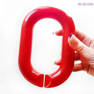 Chaîne en résine écologique vintage, nouveau design, toutes les couleurs et gros maillons, forme tendance, décoration d'intérieur. - Product Image 1