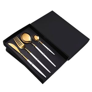 Ensemble de couverts élégants en métal plaqué or, faits à la main, finition brillante miroir, acier inoxydable, pour la cuisine, à bon prix - Product Image 1