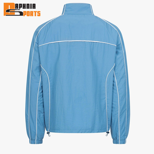 2026 Unisex Men's Custom Made Waterproof Windbreaker Set Hooded Elastic Waist Two-Piece Winter Streetwear Solid Printed - Product Image 3