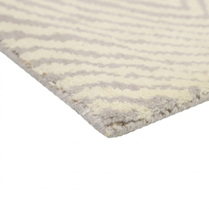 Tapis décoratif DECORDEC en laine tuftée à la main, antidérapant, écologique, avec motifs floraux et bordure décorative, pour hôtel et salon - Product Image 5