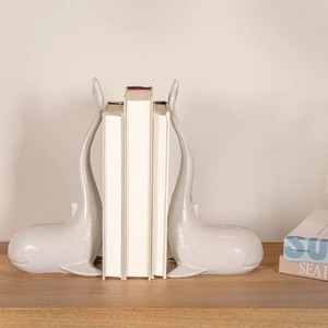 ที่วางหนังสือรูปปลาวาฬ ดีไซน์ร่วมสมัย 2 ชิ้น ของตกแต่งบ้านและสำนักงาน - Product Image 6