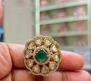 Exquisitos Aretes de Moissanita Chapados en Oro de Latón de Calidad Superior y a la Moda para Mujeres y Niñas, Colección para Bodas y Fiestas - Product Image 2