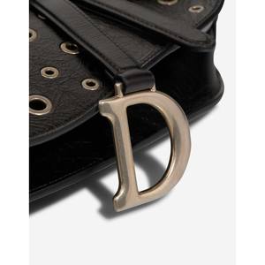 Bolso de Hombro Vintage Premium para Mujer, de Piel Auténtica Negra de Becerro de Tamaño Mediano, con Cierre de Solapa - Product Image 5