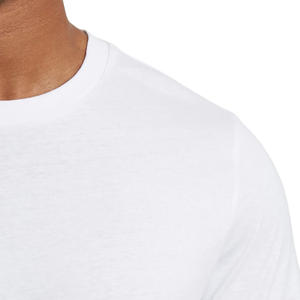 Camiseta Blanca Lisa Personalizada para Hombre, Logotipo Personalizado, Algodón, Gimnasio, Fitness, Entrenamiento, Manga Corta, Informal, Básica, OEM, Ropa al por Mayor - Product Image 4