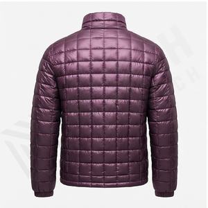 Chaqueta acolchada de invierno negra con logotipo personalizado cálido para hombre, chaqueta acolchada de burbujas para exteriores para hombre, tarifa al por mayor, pato personalizado transpirable Oem - Product Image 3