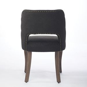 Set di 2 Sedie da Pranzo Moderne in Legno Stile Fattoria con Rivestimento Imbottito per Cucina e Uso Esterno - Product Image 2