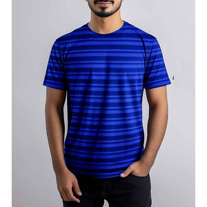 เสื้อยืดแขนสั้นผู้ชายสีเขียวมะกอก ทรงปกติ คอกลม สไตล์ลำลอง ผ้าเจอร์ซีย์คอตตอน 100% สีพื้น ระบายอากาศได้ดี น้ำหนัก 220 กรัม - Product Image 3