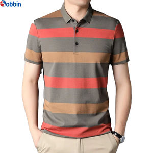 Colección de Verano, Nueva Camiseta Polo Moderna para Hombre, con Rayas y Logotipo Bordado Personalizado, Camisetas Polo Casuales para Hombre, Ropa Deportiva - Product Image 6