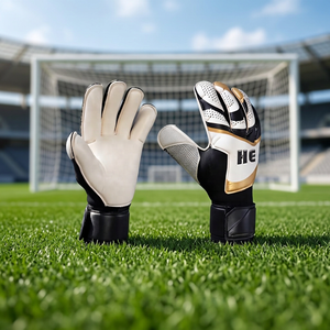 Nouveau modèle de gants de gardien de but en latex allemand, 4 mm, matériau PU, coupe négative, protection des doigts pour les athlètes sportifs, sangle en latex - Product Image 3