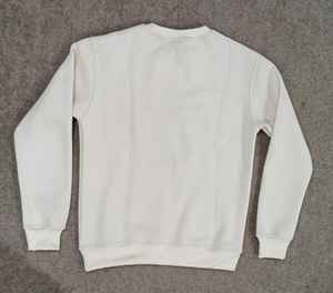 Sudadera de cuello redondo color crema con estampado gráfico de la hermandad griega de la región del Sur del Atlántico, sensacional sudadera tipo pullover - Product Image 3