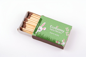 Palos de madera de cera larga con cabezas coloridas, cerillas grandes de seguridad para cocina, logotipo impreso, Material de papel para uso doméstico - Product Image 6