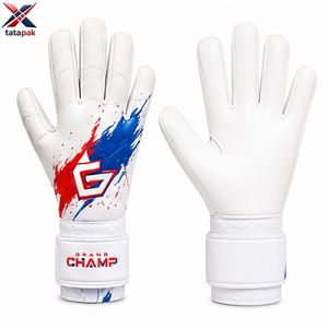 Gants de gardien de but en cuir noir avec rembourrage en mousse, logo personnalisé de haute qualité, couleurs et tailles personnalisées - Product Image 1