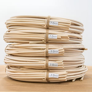 Bobina de ratán blanqueado y sin blanquear a precio económico, materiales de tejido de caña redonda natural. - Product Image 6