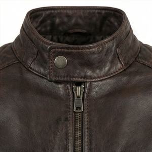 แจ็คเก็ตหนังแท้สำหรับขี่มอเตอร์ไซค์คุณภาพดีที่สุดสำหรับผู้ชาย รุ่นใหม่ล่าสุดสำหรับฤดูหนาว พร้อมแผ่นป้องกันที่ถอดออกได้ สามารถสั่งทำได้ - Product Image 4