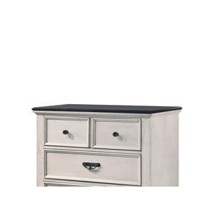 Bellissimo cassettone 1 pezzo con finitura bicolore in nichel nero Hardware per mobili camera da letto - Product Image 4