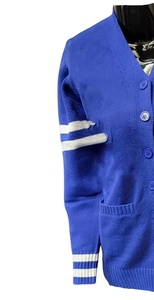 Nuevo Cárdigan con Logotipos Personalizados para Hermandades y Fraternidades, Cuello en V, Manga Larga, Tejido, con Bolsillos y Botones, para Otoño/Invierno - Product Image 4