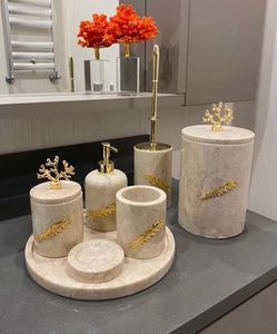 Juego de soporte para cepillos de dientes, juego de organizador de baño, juego de decoración de baño, juego de baño moderno, accesorios de baño de primera calidad - Product Image 1