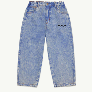 Pantalones Vaqueros para Niños, Diseño Urbano, Estilo Casual/Smart, Tela Flexible, Cómodos de Usar, con Logotipo - Product Image 1