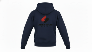 เสื้อแจ็คเก็ตผ้าฟลีซคอตตอนแบบกำหนดเอง 330 กรัม สำหรับทุกเพศ ใส่ได้ในฤดูใบไม้ร่วง มีซิปและฮู้ดแบบเรียบง่าย ผ้าถักแบบลำลอง - Product Image 6