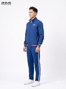 เสื้อแจ็คเก็ตกันลมแบบมีฮู้ดสำหรับผู้ชาย สีน้ำเงิน คุณภาพสูง หรูหรา จากมหาวิทยาลัยฮาย - Product Image 3