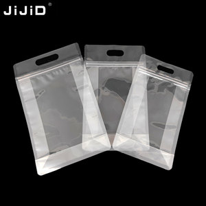 Jijid nhựa trong suốt đứng lên túi thực phẩm tùy chỉnh Túi với dây kéo và xử lý chân không bột gạo tám bên con dấu Frosted Túi - Product Image 3
