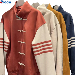 Veste d'hiver tendance pour homme, nouveau produit, best-seller, col montant, boutons plats, coupe ample avec poches - Product Image 1