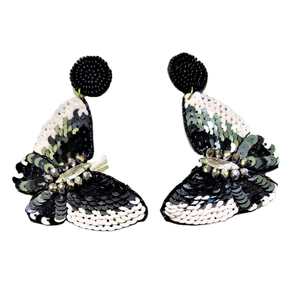 Fashion Jewelry Seed Bead Embroidered <b>Earrings</b> From India <b>Handmade</b> <b>Earrings</b> for Women and Girls by MD HANDICRAFTS - Product Image 2