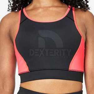 Soutien-gorge de sport pour femme 2026 en gros, bretelles réglables personnalisées, respirant, maintien moyen, polyester/coton, fitness, entraînement, logo frontal - Product Image 1