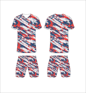 Custom Sublimated Geometric Print <b>Soccer</b> Jersey Set V-Neck Short Sleeve Quick Dry Athletic Fit Unisex Adult All Seasons Apparel - Product Image 6