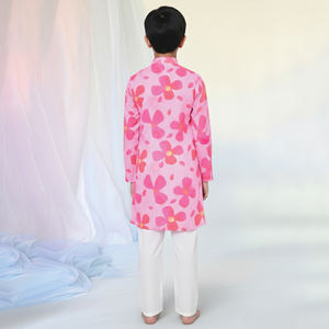 Conjunto de Kurta y Pijama de Algodón Tradicional de Alta Calidad para Niños, Ropa Étnica India para Niños de 1 a 9 Años, Disponible a un Precio Razonable - Product Image 3