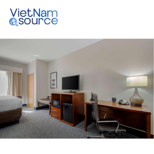 Ensemble de meubles de chambre à coucher King Size en bois massif design moderne, hospitalité d'hôtel personnalisée de haute qualité pour villa Source Vietnam - Product Image 3