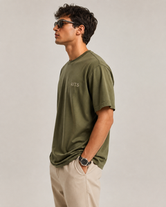 Camiseta de Manga Corta Negra para Hombre RITS, Cuello Redondo, Casual, Ecológica, Transpirable, Estilo Urbano, Algodón Jersey, con Letra Estampada en la Parte Delantera - Product Image 4