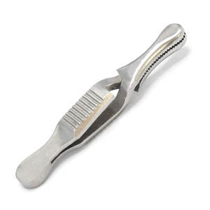 Pince micro-bulldog à pointe droite, mâchoires dentelées, 3 cm de long, instrument chirurgical, finition satinée, usage médical, vétérinaire et de laboratoire - Product Image 6