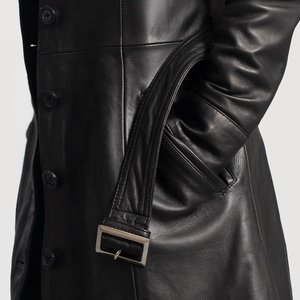 2024โค้ทหนังเทรนช์โค้ทสำหรับผู้หญิงสำหรับฤดูใบไม้ร่วงและฤดูหนาว - Product Image 5