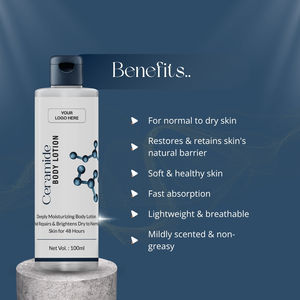 Loción Corporal con Ceramidas 100mL, Fragancia Fresca para Mujer - Hidratante, Refrescante, Fortalece la Piel, Marca Privada OEM, Etiqueta Blanca - Product Image 3